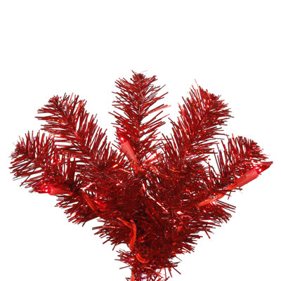 Vickerman Co. 9' Artificial Pencil Christmas Tree in Red