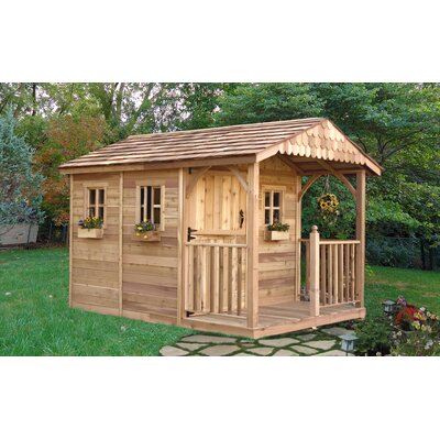Outdoor Living Today Santa Rosa 8 Ft. W x 12 Ft. D Wood Storage Shed ...