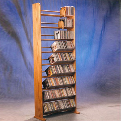 Wood Shed Deluxe 504 CD Multimedia Storage Rack