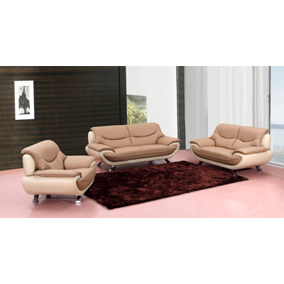  Living Room Furniture on Tip Top Furniture Celia Two Toned Leather Living Room Collection