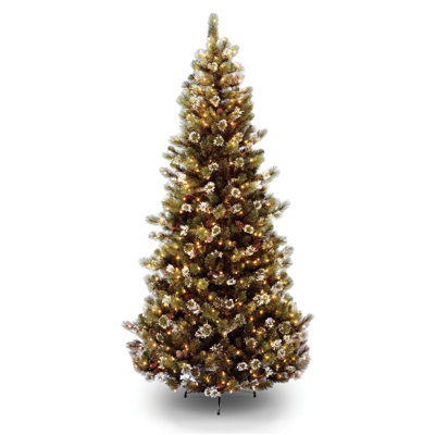 national tree co glittery pine 7 5 slim hinged pine national tree co glittery pine 7 5 slim hinged pine