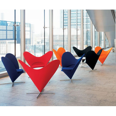 Vitra Heart Cone Side Chair by Verner Panton