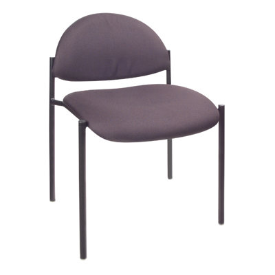 Boss Office Products Contemporary Armless Fabric Stackable Chair
