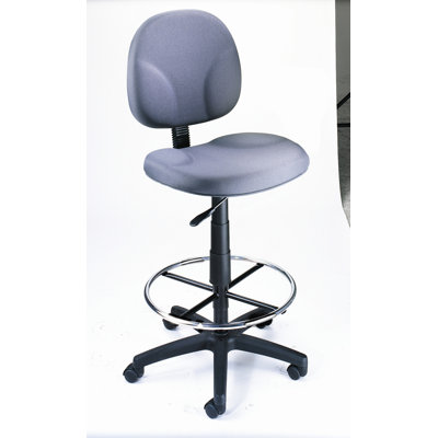 Boss Office Products Height Adjustable Drafting Stool with Footring