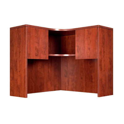 Boss Office Products Corner Table with Hutch