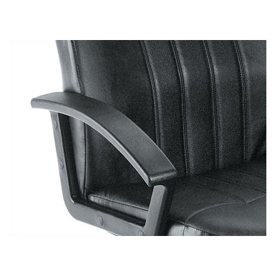 Boss Office Products Contemporary Mid-Back Leather Executive Chair