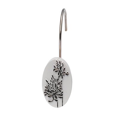 Carnation Home Fashions Cologne Shower Curtain Hooks (Set of 12)