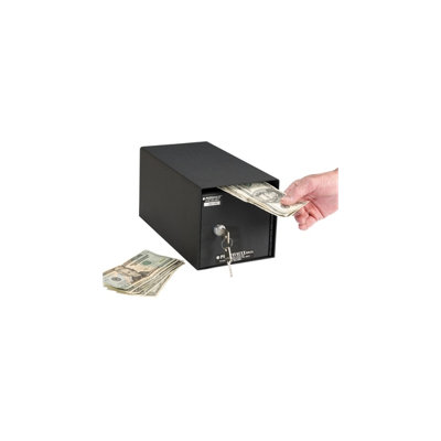 Perma-Vault Horizontal Mount Front Loading Key Lock Commercial Depository Safe