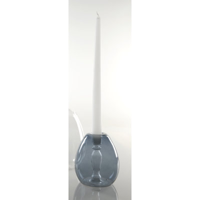 Mint Inc. Abra Hand Blown Glass Candlestick
