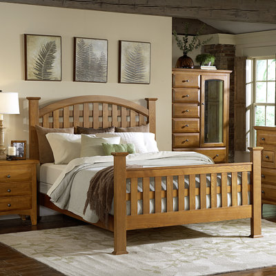 Retreat California King Slat Bed by Mastercraft Collections -image
