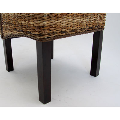 CleverFurn Korbstuhl "M69 Bali" in Dunkelbraun mit Sitzkissen (2er Pack)