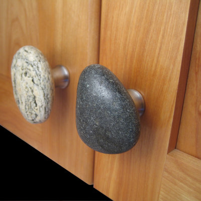 Sea Stones Serena Stone Cabinet Knobs in Natural