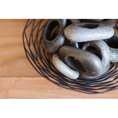 Sea Stones Stone Napkin Ring (Set of 4)