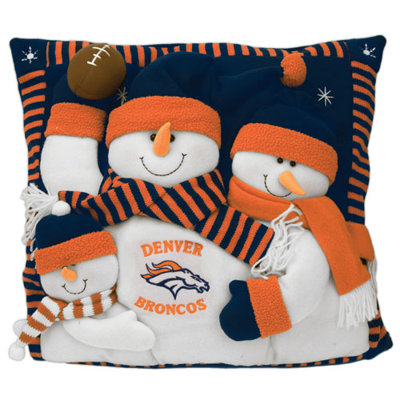 SC Sports NFL 18" Snowman Family Pillow