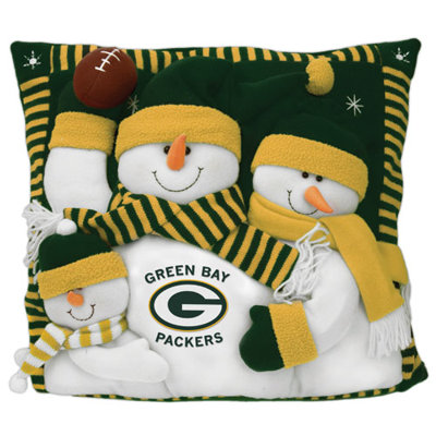 SC Sports NFL 18" Snowman Family Pillow