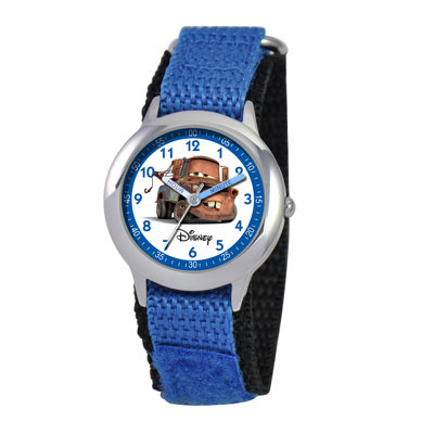 Kid's Cars Time Teacher Velcro Watch in Blue