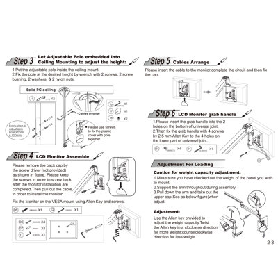 Cotytech Long Reach LCD Ceiling Mount