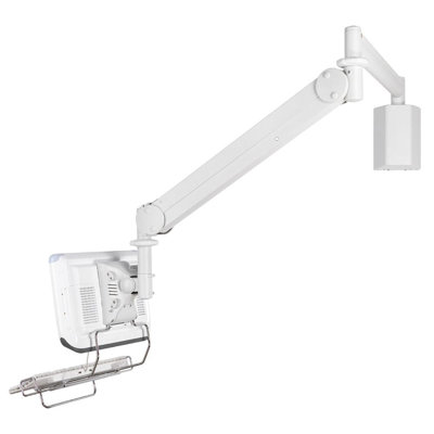 Cotytech Long Reach LCD Monitor Arm with Front Keyboard Holder / Monitor Back Cable Cover