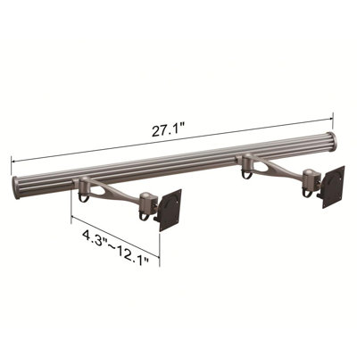 Cotytech Wall Mount for Two Monitors Single Arm