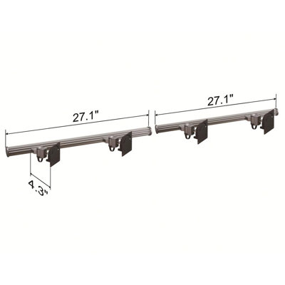 Cotytech Wall Mount for Four Monitors No Arm
