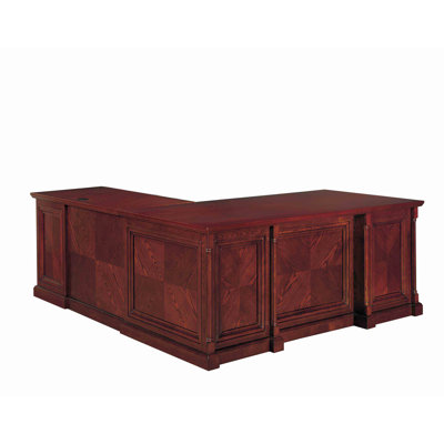 Absolute Office Birmingham L-Shaped Executive Desk with Return