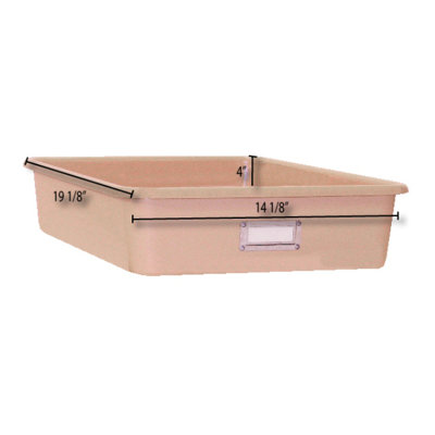 The Fabri-Form Co Wide Rectangular Storage Tray
