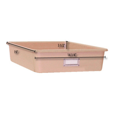The Fabri-Form Co Wide Rectangular Storage Tray
