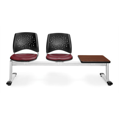 OFM Stars and Moon Three Chair Beam Seating with Table