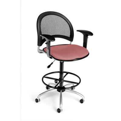 OFM Height Adjustable Swivel Stool with Gas Lift
