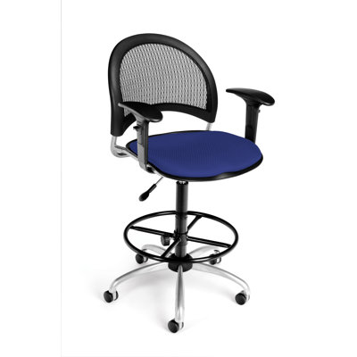 OFM Height Adjustable Swivel Stool with Gas Lift