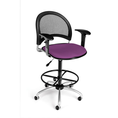OFM Height Adjustable Swivel Stool with Gas Lift