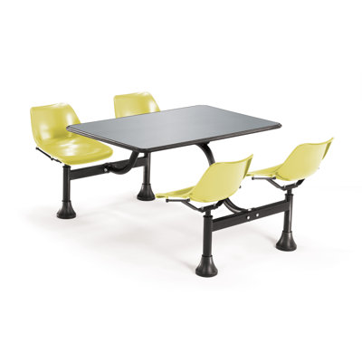 OFM 24"x48"  Group/Cluster Table and Chairs with Stainless Steel Top
