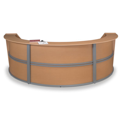 OFM Reception Furniture Triple Unit Curved Station