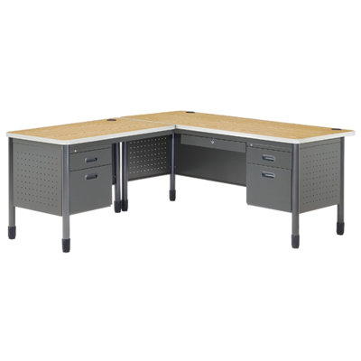 OFM Executive Series Secretarial Desk with Optional Return