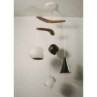 Lightexture Claylight Boomerang Four Pendant Chandelier