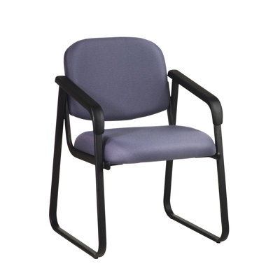 Office Star Products Deluxe Sled Base Guest Arm Chair with Shell Back
