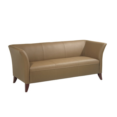 Office Star Products Leather Sofa with Open Wing