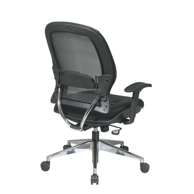 Office Star Products Professional High-Back Leather Air Grid Back Managerial Chair