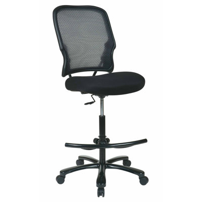 Office Star Products Height Adjustable Drafting Chair with Footring