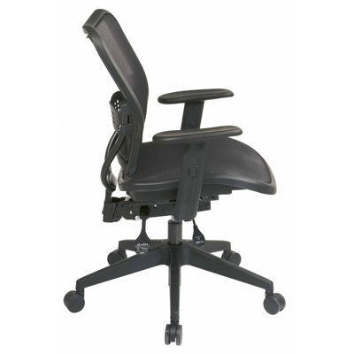 Office Star Products AirGrid Seat and Back Space Seating Deluxe Office Chair