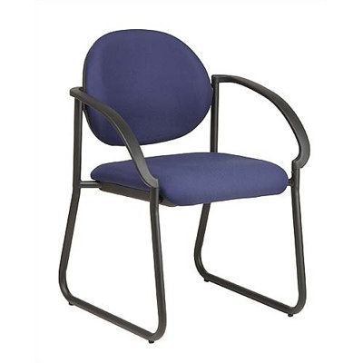 Office Star Products Deluxe Sled Base Guest Arm Chair