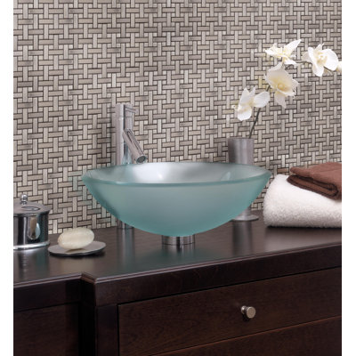 Diamond Tech Tiles Metal 10-1/4" x 10-1/4" Mosaic in Basket Weave