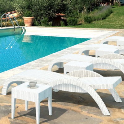 Compamia Miami Resin Wickerlook Chaise Lounge