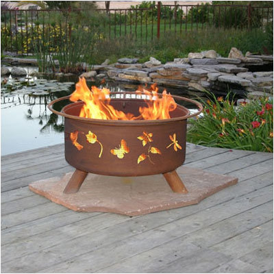 Patina Products Flower and Garden Fire Pit