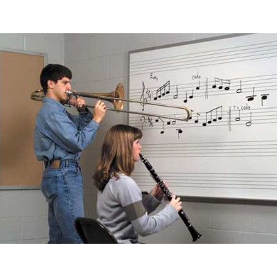 Marsh Graphics Markerboards - Music Staff Lines 4' x 8'