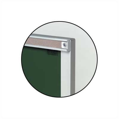 Marsh 1" Map Rail Chalkboards - Aluminum Frame