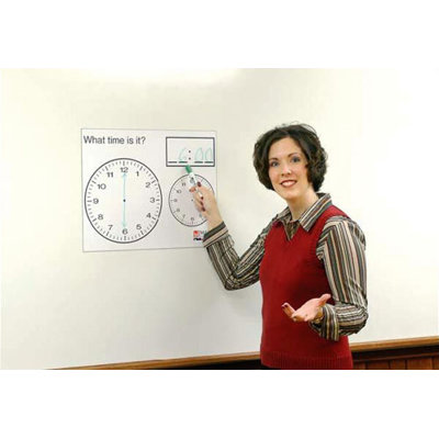 Marsh Magnetic Dry-Erase Teaching Aides Mat - World Map