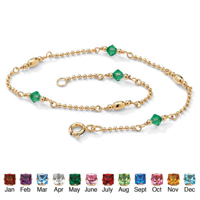 Palm Beach Jewelry Birthstone Beaded Ankle Bracelet