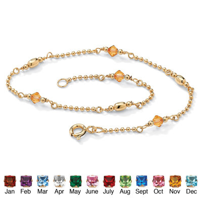 Palm Beach Jewelry Birthstone Beaded Ankle Bracelet