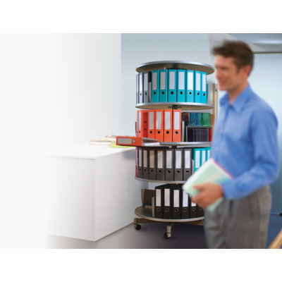 Empire Office Solutions Deluxe 3-Tier Rotary Binder Storage Carousel